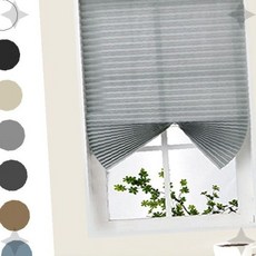 실내 창문 부착형 주름 블라인드 암막 빛차단 가리개 접착식 셀프시공 원룸 자취방