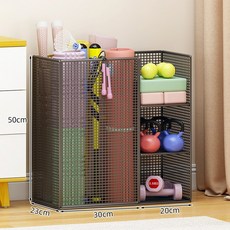 폼롤러정리함 폼롤러거치대 트롤리 가정용 매트, 16 엘레강트 블랙  다기능 바닥에서 천장까지, 클래식블랙 [바닥형], 1개