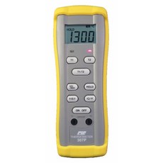 【台製 CIE】K型數字溫度計 工業用熱電偶測溫錶, 1個, CIE-307P雙組式數字溫度計