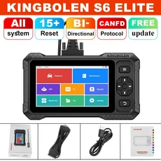신형 킹볼렌 S6 엘리트 OBD2 스캐너 진단 도구 양방향 스캔 풀 시스템 15+리셋 CANFD 평생 무료 업데이트, 02 S6 Elite, 01 Lifetime Free Update, 01 China Mainland
