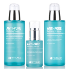 피토메스 안티 포어 리파이닝 화장품 3종 세트, 1세트, 토너 120ml + 로션 120ml + 세럼 40ml