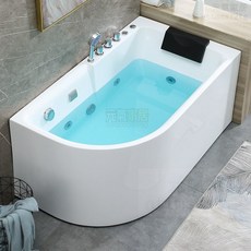 浴缸小戶型日式洗澡家用恆溫深泡浴盆家用衝浪按摩恆溫加熱浴缸 成人浴缸 泡澡桶 浴缸 浴室, 1個, 配置二 右裙,長1200*寬750*高600mm