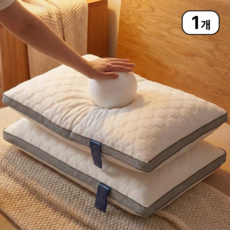 슬립무드 푹신한 낮은 경추 베개솜, 화이트, 1개