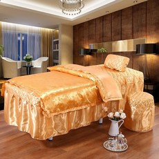 미용 침대 커버 2종 세트 싱글 마사지 침대 스커트 샴푸 한방 스파 족욕 대용품 열78075