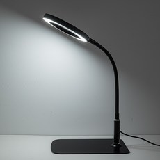 작업용확대경 회로 기판 작업 조립 정밀 돋보기 스탠드 LED 조명 납땜 시계 수리 작업대, 1개