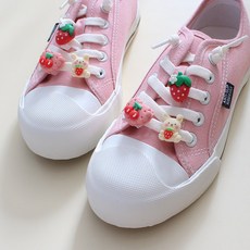 딸기토끼 6p세트 슈즈참 신꾸 운동화 신발꾸미기 클립형 파츠