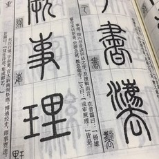 전서체 서예 입문 전서 경문 설문해자 부수 기반 필사 판독 임서, A