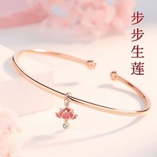 桃園熱賣 腳鐲 新款古風蓮花腳鏈女 高級感潮流足鏈 腿子鏈腳環腳鐲子, 1個, 蓮花腳鏈