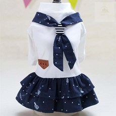 조은 강아지 커플룩 마린 애완견옷, 2XL-원피스