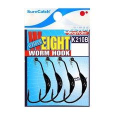 슈어캐치 웨이트 웜 훅 K21018-40. 3.5g, 1개