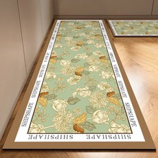 Shipshape 주방발매트 규조흙방수매트 2장 1세트 싱크대발매트 욕실 러그 발매트, 그래픽-01