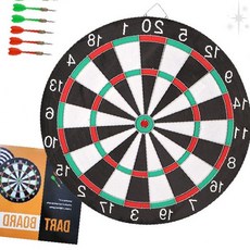 실내 여가 활동 집중력 향상 타겟 과녁 던지기 놀이 양면 사용 다트 보드 화살, 1개, 상세페이지 참조