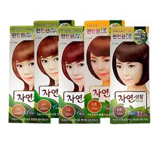 자연생활 헤어컬러 염색약 새치/멋내기, 3G(밝은황갈색), 1개