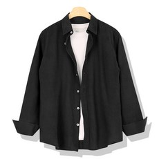 Oh My Boy 男士雅緻色亞麻長袖襯衫