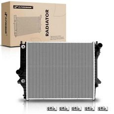 변속기 오일 쿨러가 장착된 A- 엔진 냉각수 라디에이터 어셈블리 재규어 XF 09-10 XJ8 XJR 07-09 S타입 03-08 3.0L 4.2L 자동 변속기, 변속기 오일 쿨러가 장착된 A프리미엄 엔진 냉각수 라디