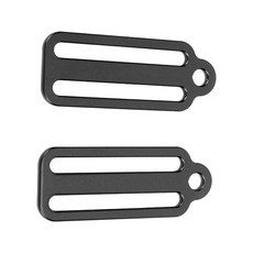 2Pcs 웨이트 벨트 키퍼 리테이너 슬라이더 다이빙 웨빙 벨트 슬라이드 스토퍼, 검은, 흑색의