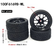 YSIDO 1/12 1/14 버기 타이어 휠 림 HSP 94177 Wltoys 144001 124018 124019 124017 124016 RC 자동차 12mm 육각 4 개, 106169B-WL