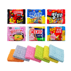 먹지마. 푸드.패러디 학습도구라면지우개 (3탄)랜덤1개, 1개, 래드 .파랑.오렌지.핑크