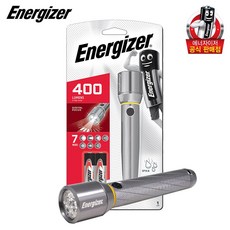 에너자이저 비전 HD 메탈랜턴 2AA LED랜턴 LED후레쉬 LED손전등, 1개