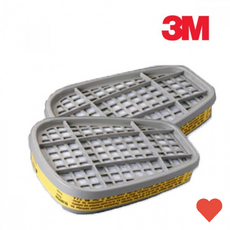 안전용품 방독 마스크 필터 방진 6003k 휠터 1 봉 2 개입