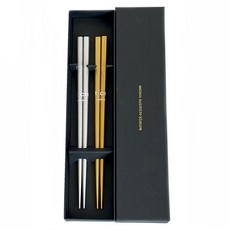 maison koichiro kimura 아트 크래프트 젓가락, 젓가락 2개입, 1개, 골드 +실버
