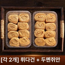 정통 쫀득 찹쌀 꽈배기 콩고물 떡, 각 2 돼지 뒤집기 + 두부면 롤 A, 1개, 1g