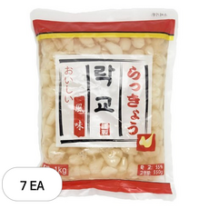 토호식품 락교 파우치, 1kg, 7개