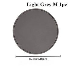 3PCS 실리콘 냄비 매트 단열 패드 라운드 방지 고온 단순 식탁 ANTI SCALDING, S, Light G y M 1pc