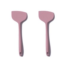 유일코리아 국산 실리콘 싹쓸이 깔끄미 주걱, 인디핑크(2p), 1세트