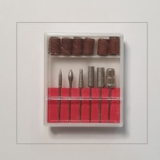 엔티피 발톱 스케일링 손발톱 전동 샤퍼 발톱 무좀 제거 기계 두꺼운 발톱 무좀 발톱 사포 연마기 전동 샤퍼 젤네일 드릴 큐티클 제거기, 리필용 6종도구, 1개