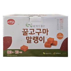 EATUS 한입 꿀 고구마말랭이, 10개, 80g