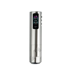 URBAN2 無線刺青筆 液晶螢幕 計時功能, 1個, 銀色, 銀色