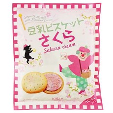 칼디 사쿠라크림 두유 비스킷 10개입, 140g, 1개
