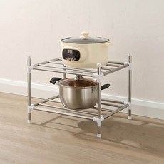 그릇정리대 거치대 진열대 수납 접시 주방 선반 24132ea 1(pc), 실버, ONESIZE