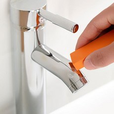 주방 10p 얼룩제거 수도꼭지 물때 청소용품 지우개 VWFHNGCW, 1개, 오렌지 10p