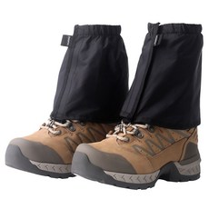 돌핀 숏 스패츠 등산 방수 방설 발목 보호대, 블랙