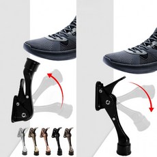 도어엔 페달식 반자동 도어스토퍼 현관문 말발굽 문고정 앉을필요없는, 반자동 말발굽도어스토퍼(블랙), 1개