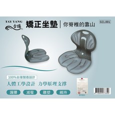 TAY YANG 台揚 矯正坐墊 人體工學設計 護腰減壓 雕塑體態 穩固骨盆