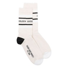 골든 구스 스트라이프 로고 양말