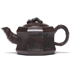 原礦紫泥泡茶壺功夫茶道器具, 1個, 紫泥:如圖所示