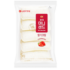 롯데 미니딸기샌드, 4개, 100g