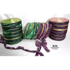 38MM織帶整箱販售 (含鐵絲) - 包裝/節慶/聖誕/金蔥緞帶 - 高級質感 新年蝴蝶結適用, 1個