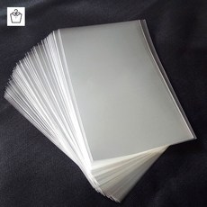 포토 카드 슬리브 투명 홀로그램 7종, 59x89mm, 100매