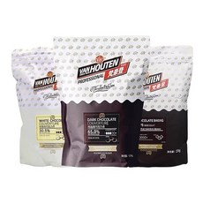 新品熱銷 梵豪登黑巧克力幣豆53.9%白巧克力30.5%烘焙專用純可可脂商用原料, 1個, 30.5%白巧克力幣,250g分裝