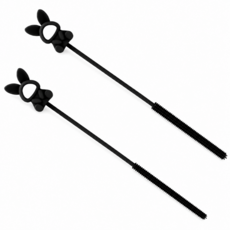 별구름 손상없는 실리콘 빨대 세척솔 다용도 브러쉬, 1세트, 블랙 6mm+9mm