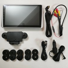 자동차 리어모니터 뒷자리 티비 후방 후석 카니발 한국어 불가 올블랙 미러링, 1대