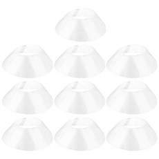 10Pcs 그릇 모양 레인지 후드 필터 네트 간편한 설치 제거 가능 범용 주방 그리스 메쉬 교체