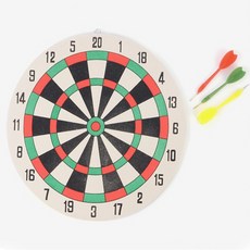 벽걸이 작은 소형 양면 소형 다트판 + 고급 다트핀 3개