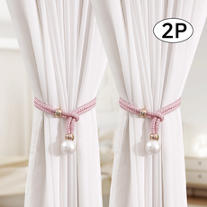 뉴에잇 커튼 클립 타이백 2p, 1개, 핑크