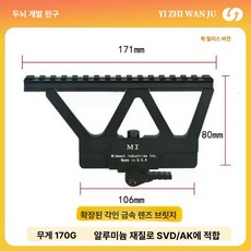 스코프 마운트 제품 사이드 레일 용 가이드 47 장착, 1. 확장된 금속 미러 브릿지